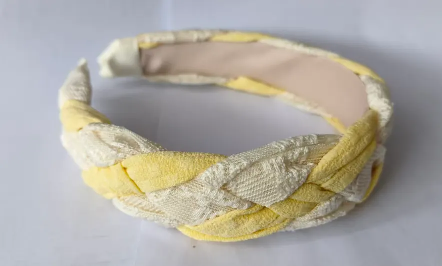Original product reference photograph of Color-Block Twist Headband WL-030