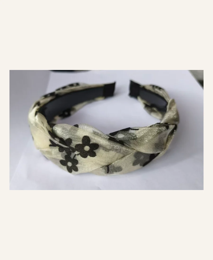 Original product reference photograph of Sheer Floral Knot Headband WL-031